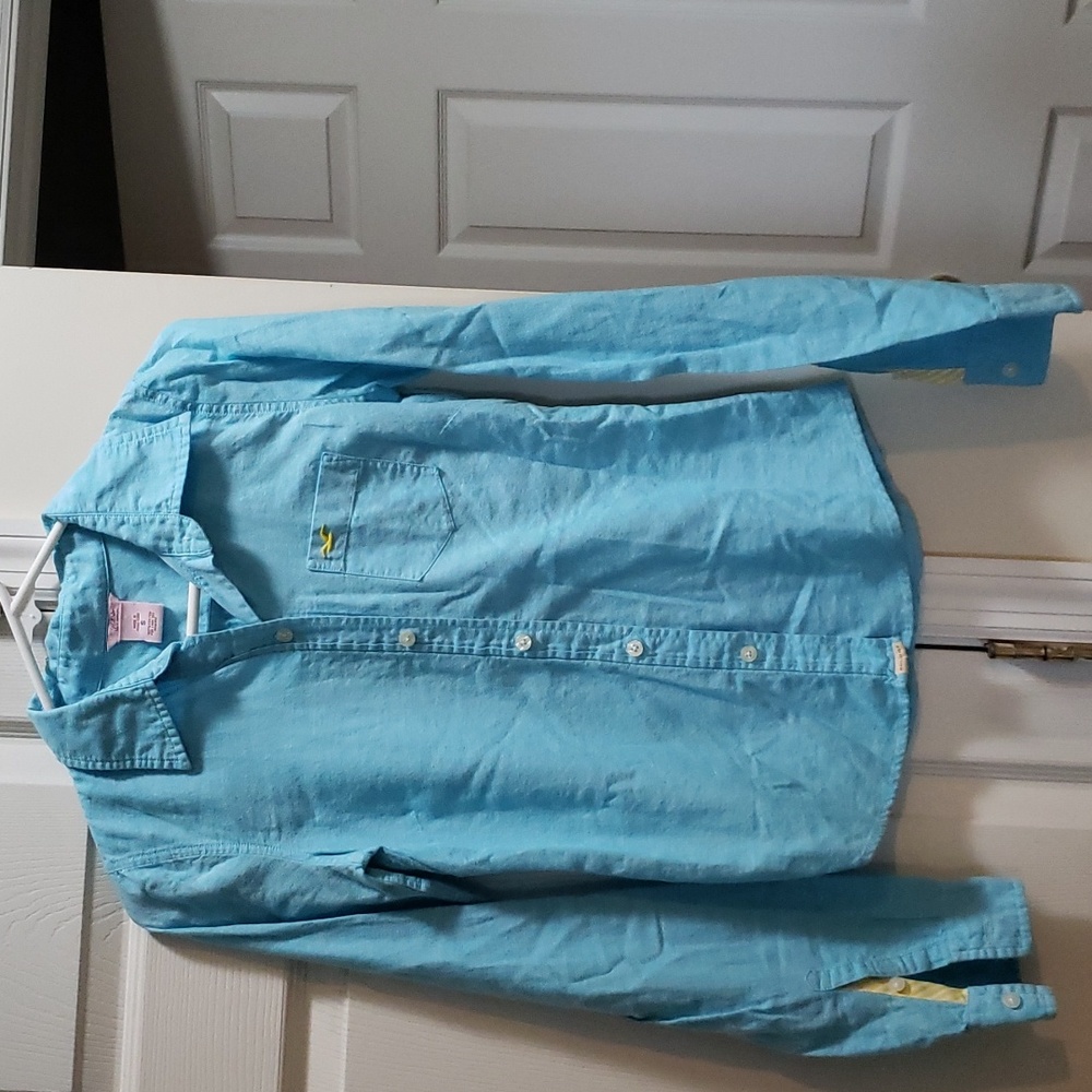 Hollister button down shirt.